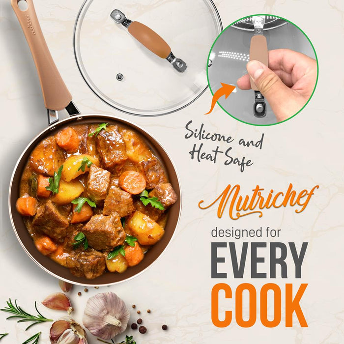 Cooking Pot Lid - See-Through Tempered Glass Lids, 1.5 Quart (Works With Models: Nccw14S & Nccw20S)