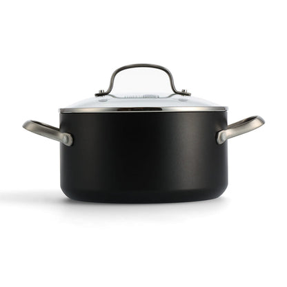 CC003949-001 - Copenhagen Stock Pot with Lid, Black - 20cm - Product Image 3