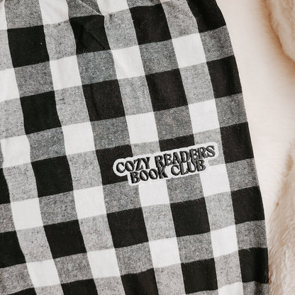 Cozy Readers Book Club Flannel Plaid Pants - The Bean Workshop - pants