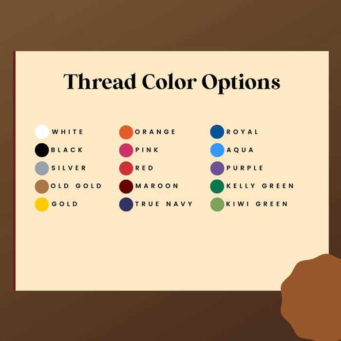 Custom Embroidered Sleeve (Add-On Listing) - The Bean Workshop -
