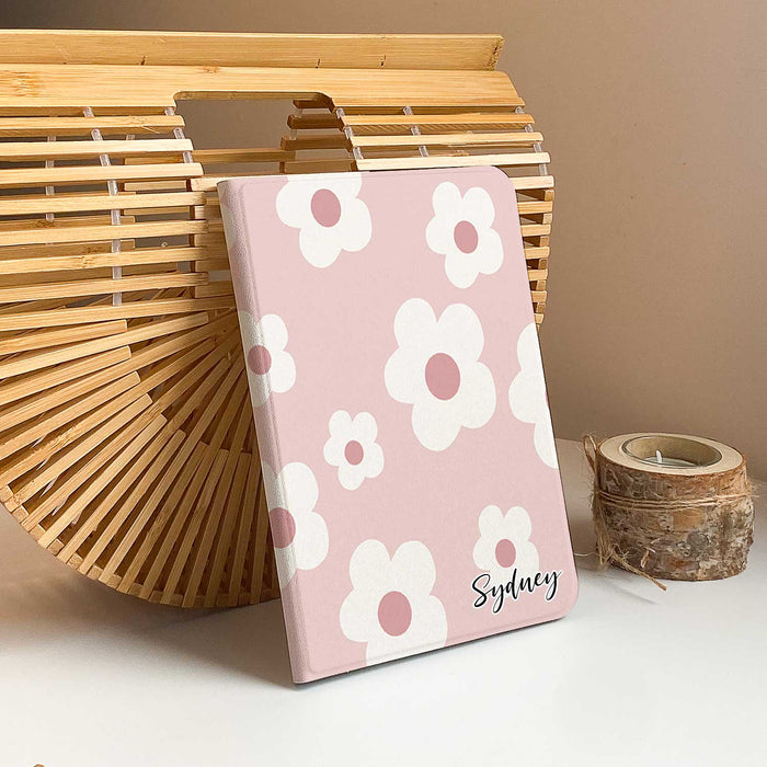 Cute Flora iPad Case - Pink - IMCASE