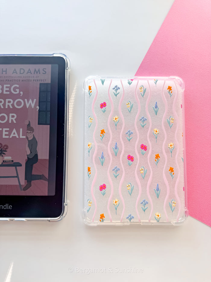 Dainty Florals E Reader Case and/or Bookmark [Combined Listing]