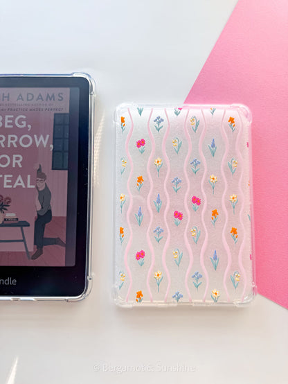 Dainty Florals E Reader Case and/or Bookmark [Combined Listing]