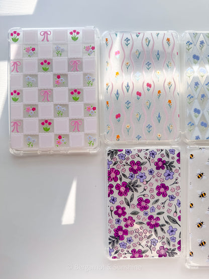Dainty Florals E Reader Case and/or Bookmark [Combined Listing]