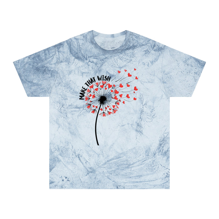 Dandelion 'Make That Wish' Tie-Dye Tee NEW FUN