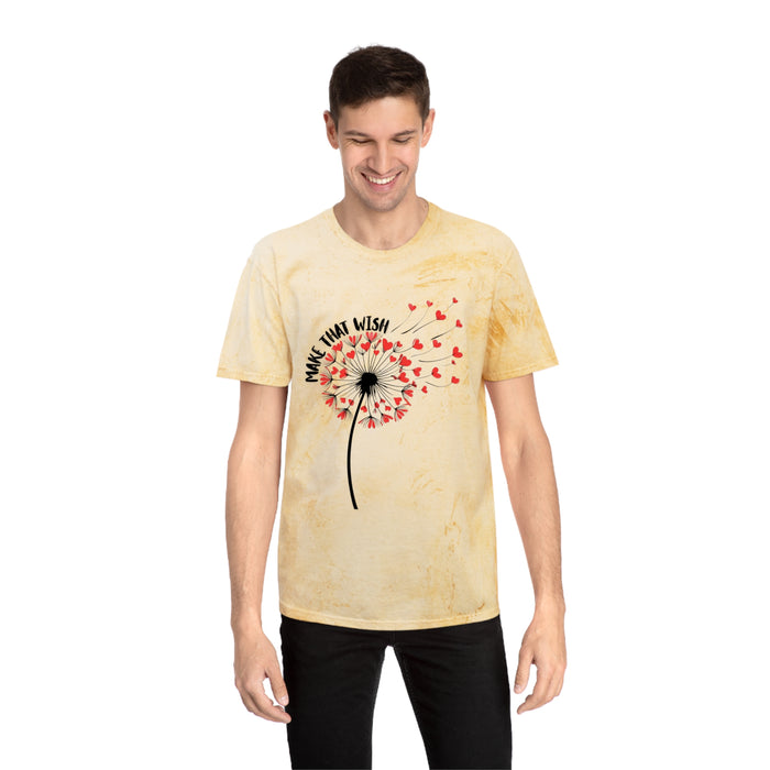 Dandelion 'Make That Wish' Tie-Dye Tee NEW FUN