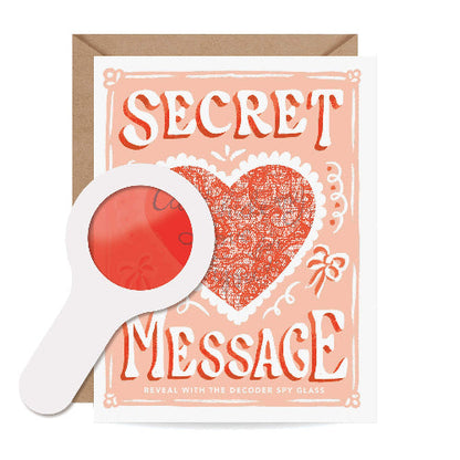 Inklings Paperie Decoder Card - Can't Hide My Love