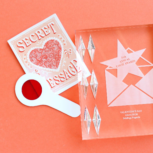 Inklings Paperie Decoder Card - Can't Hide My Love