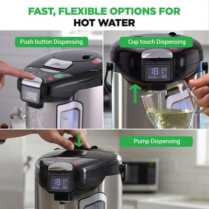 Digital Water Boiler 3L - Instant Heating, LCD Display, Stainless Steel