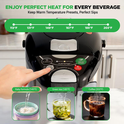 Digital Water Boiler 3L - Instant Heating, LCD Display, Stainless Steel