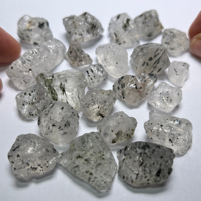 Dragon Fruit Quartz with Diopside