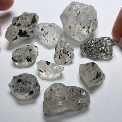Dragon Fruit Quartz with Diopside