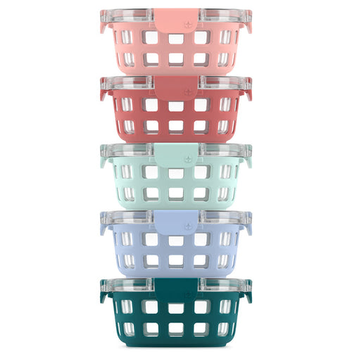 Duraglass™ Round Meal Prep Containers, Set of 5