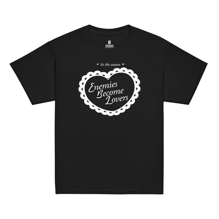Enemies Become Lovers Baby Tee - The Bean Workshop - adolescent, book lover, enemies become lover, read everyday, t-shirt, tee, valentine, Valentine's Day Picks
