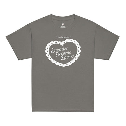 Enemies Become Lovers Baby Tee - The Bean Workshop - adolescent, book lover, enemies become lover, read everyday, t-shirt, tee, valentine, Valentine's Day Picks