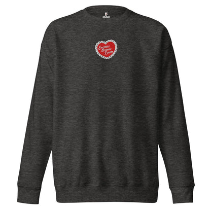 Enemies Become Lovers Embroidered Premium Sweatshirt - The Bean Workshop - book lover, enemies become lover, read everyday, sweater, sweatshirt, Valentine's Day Picks