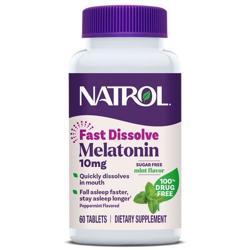 Fast Dissolve Melatonin Tablets, 10mg (Mint Flavor)