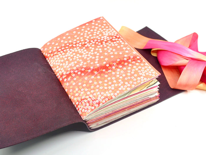 Fiery Sunset One of a Kind Leather Journal