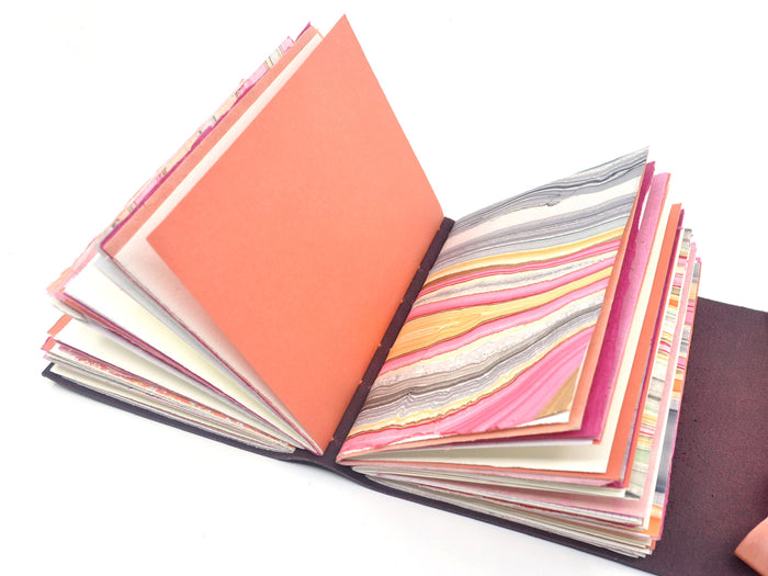 Fiery Sunset One of a Kind Leather Journal