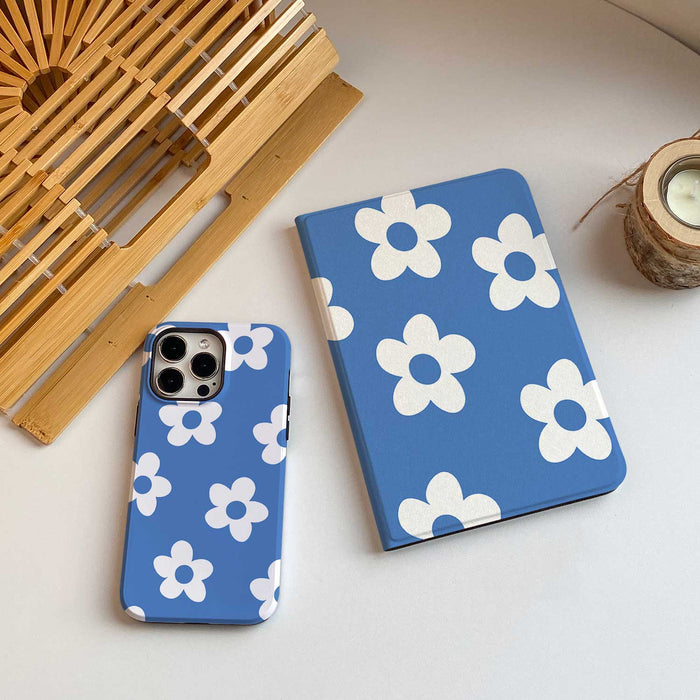 Flora iPad Case - Blue - IMCASE