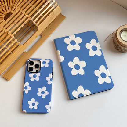 Flora iPad Case - Blue - IMCASE