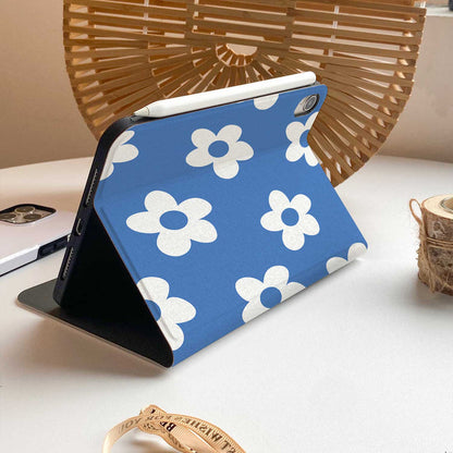 Flora iPad Case - Blue - IMCASE