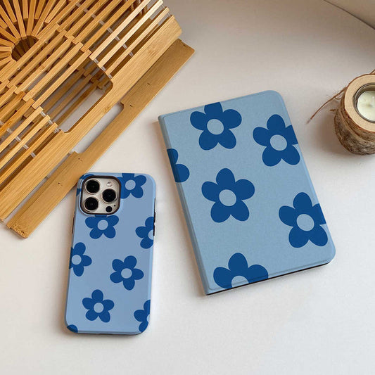Flora iPad Case - Denim Blue - IMCASE