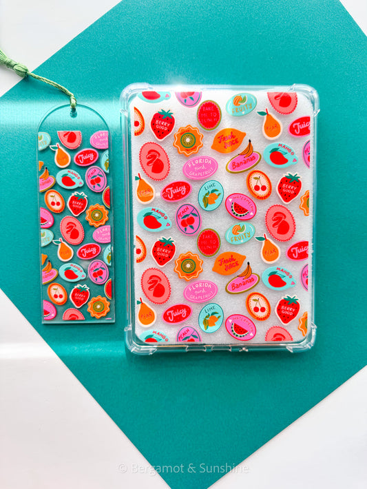 Florida Fruit Kindle Case and/or Bookmark [Combined Listing] – Tropical E-Reader Cover