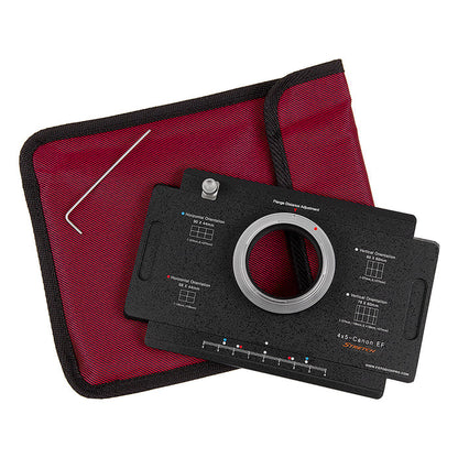 Fotodiox Pro Lens Adapter - Canon EF/EF-S Mount D/SLR Cameras to Large Format 4x5 View Cameras with a Graflok Rear Standard - Shift / Stitch Adapter