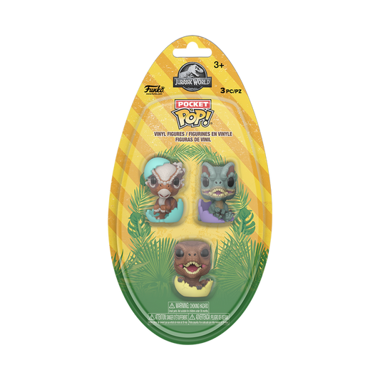 Funko Pocket POP! Movies: Jurassic Park - Jurassic World Hatchling 3-Pack Vinyl Figure