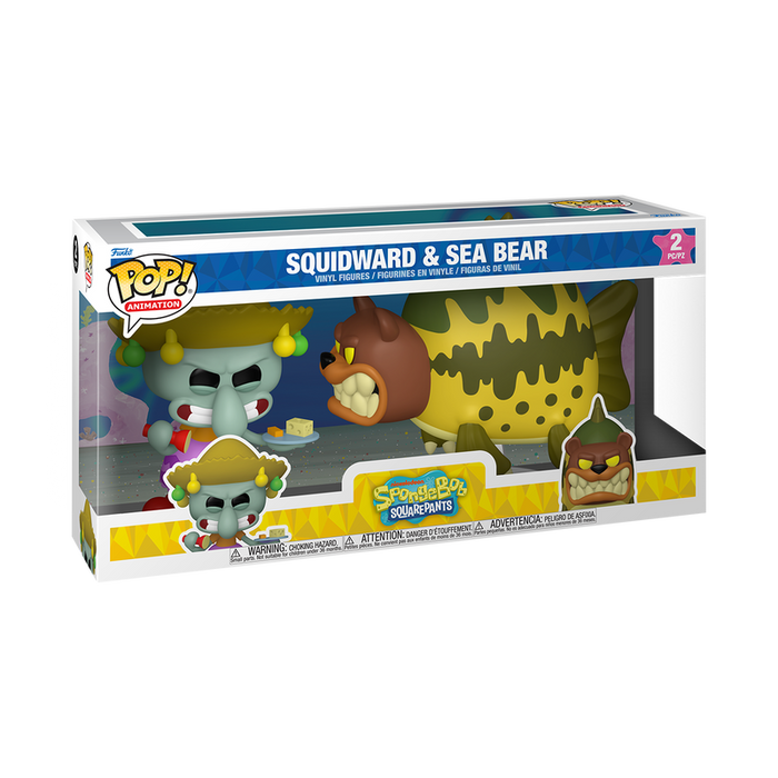 Funko Pop! Animation Nickelodeon SpongeBob Squarepants - Squidward & Sea Bear 2-Pack Vinyl Figure