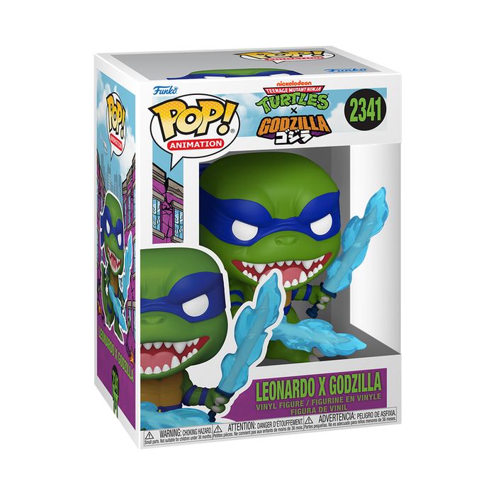 Funko POP Animation: Teenage Mutant Ninja Turtles - Leonardo x Godzilla Vinyl Figure