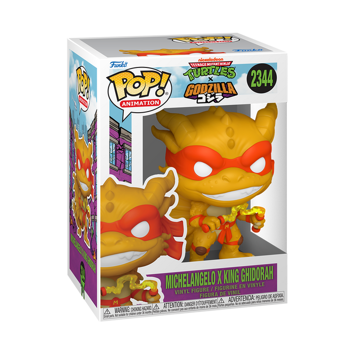 Funko POP Animation: Teenage Mutant Ninja Turtles - Michelangelo x King Ghidorah Vinyl Figure