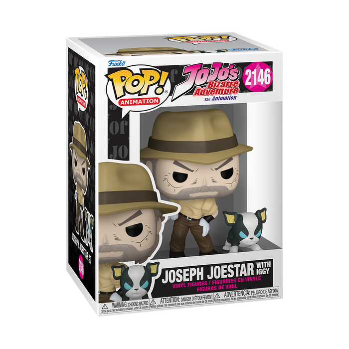 Funko POP! Pop! & Buddy Animation: JoJo's Bizarre Adventure - Joseph Joestar with Iggy Vinyl Figure