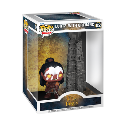 Funko POP! Town: The Lord of the Rings - Lurtz with Orthanc Vinyl Figures