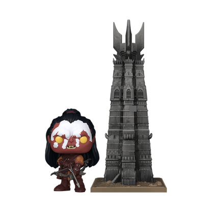 Funko POP! Town: The Lord of the Rings - Lurtz with Orthanc Vinyl Figures