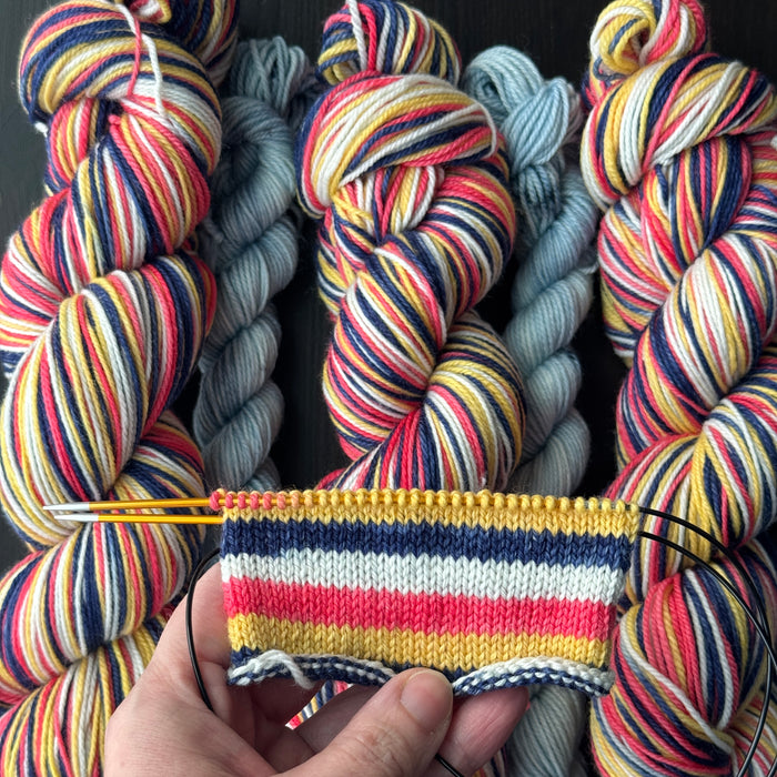 Go, Sports! Sock Set - Self Striping Merino Nylon Sock
