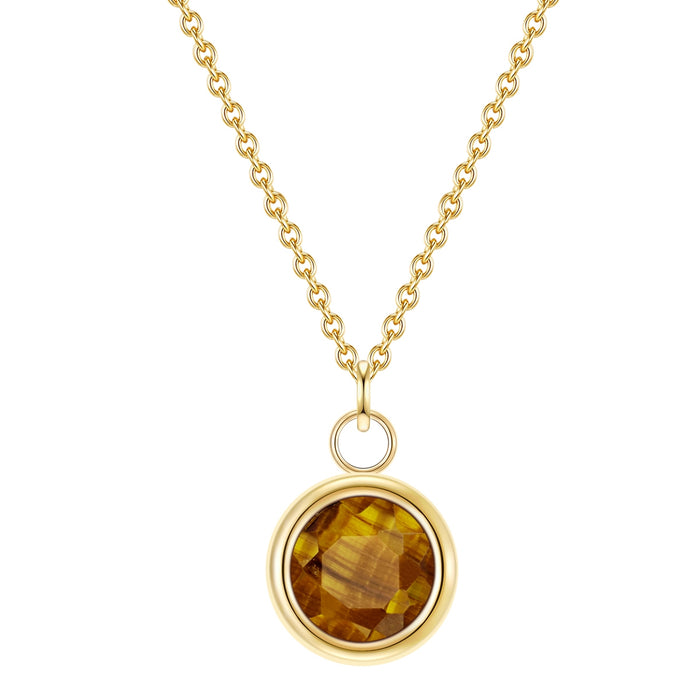 Goldene Kette mit Tigerauge