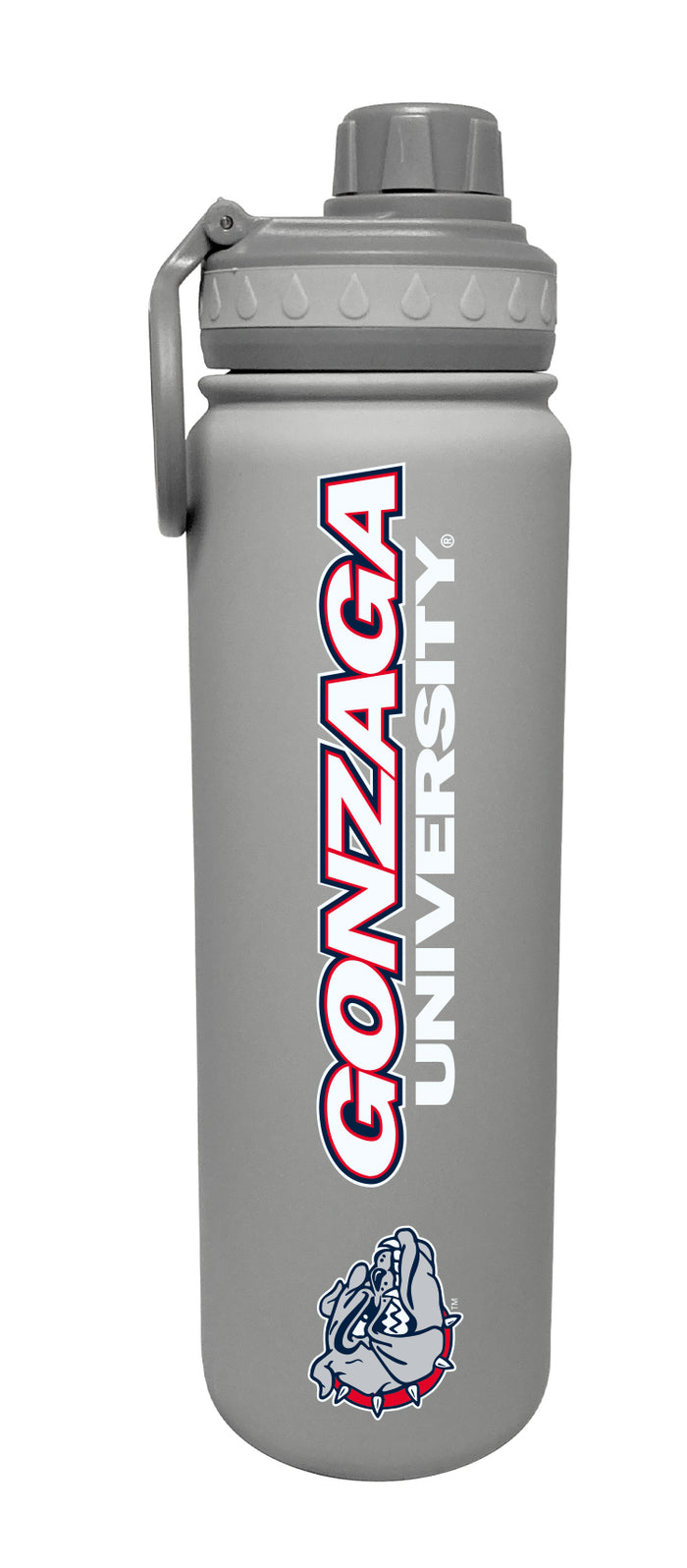 Gonzaga 24oz. Stainless Steel Bottle - Mascot Logo & Wordmark