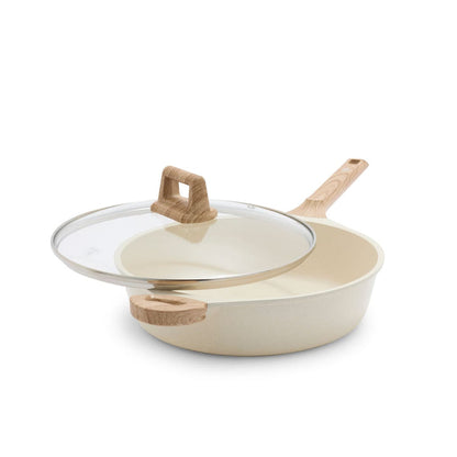 CC008534-001 - Arte GreenLife Arte 8PC Cookware Set, Cream with White Speckle - Product Image 4