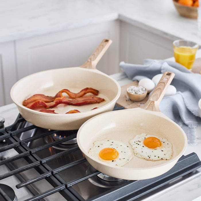 CC008534-001 - Arte GreenLife Arte 8PC Cookware Set, Cream with White Speckle - Product Image 8