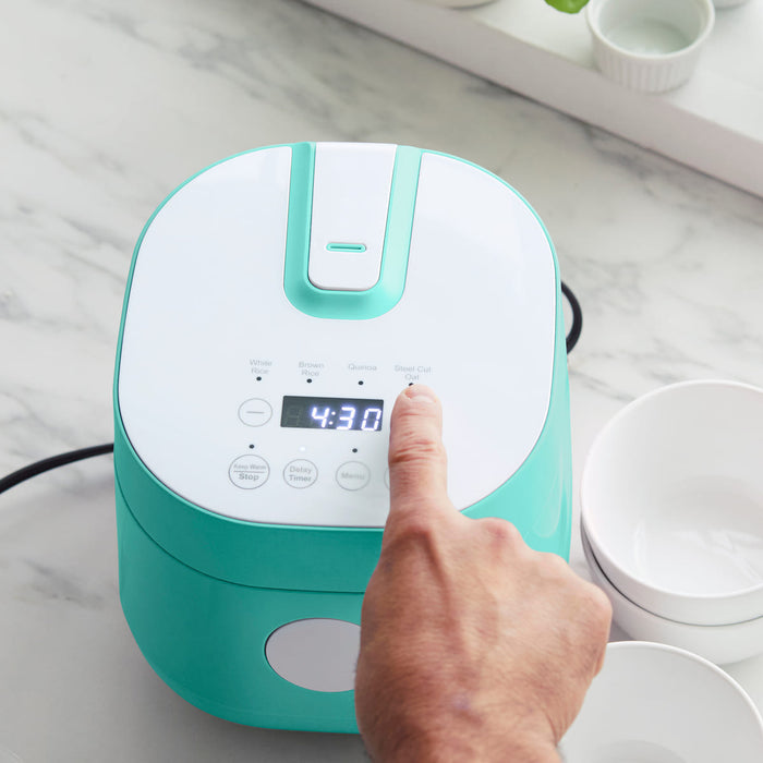 CC009518-001 - Rice Cooker GreenLife 4-Cup Rice & Grains Cooker Turquoise - Product Image 6