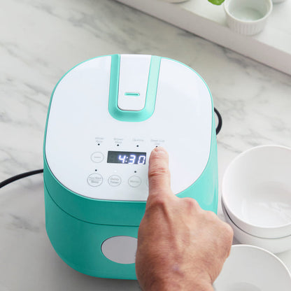 CC009518-001 - Rice Cooker GreenLife 4-Cup Rice & Grains Cooker Turquoise - Product Image 6