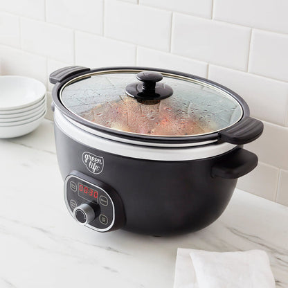 cc009511-001 - Slow Cooker GreenLife Duo Slow Cooker, Black - Product Image 6