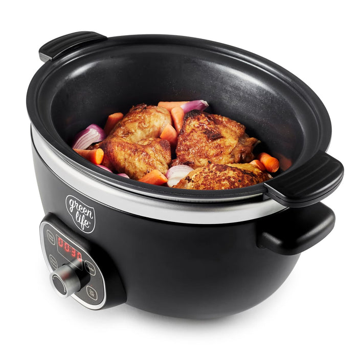 cc009511-001 - Slow Cooker GreenLife Duo Slow Cooker, Black - Product Image 8