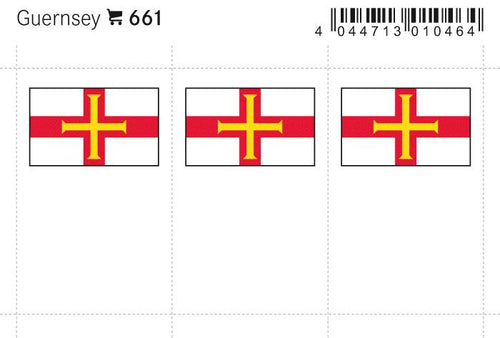 Guernsey Flag Labels