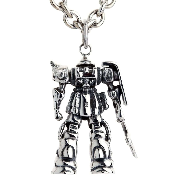 Anime Jewelry Gundam Zaku Necklace Back.