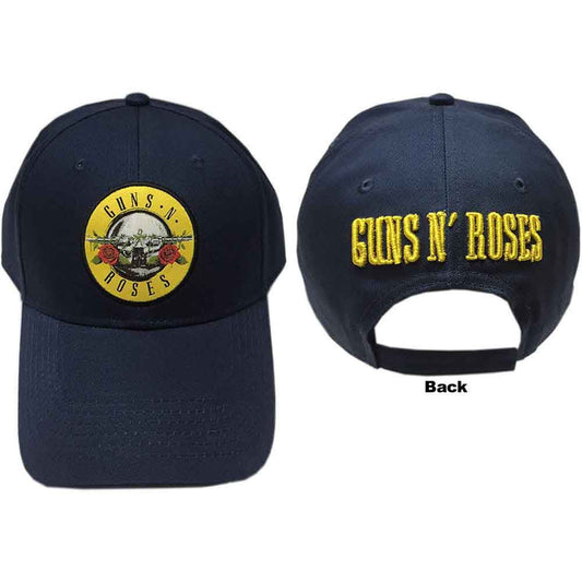 Guns N' Roses Circle Logo Navy Blue Baseball Hat