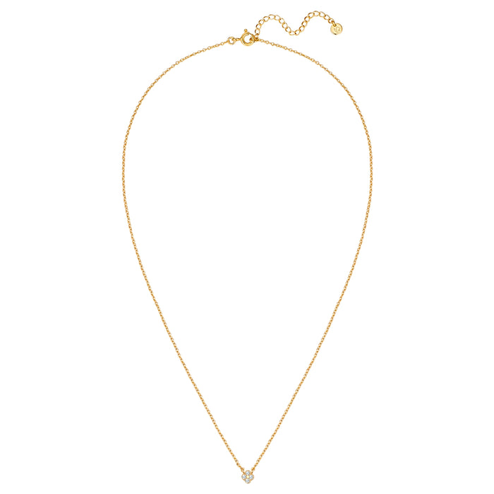 Halskette mit Blüten-Anhänger gold