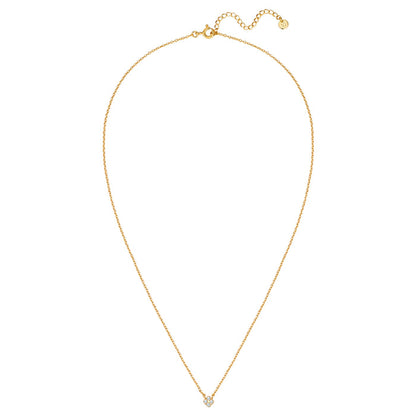 Halskette mit Blüten-Anhänger gold